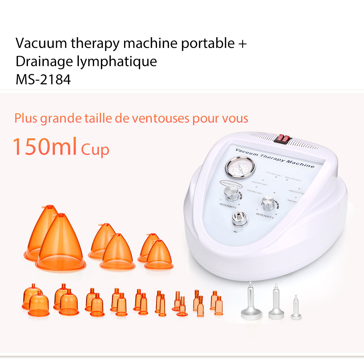 Vacuum therapy machine portable MS-2184