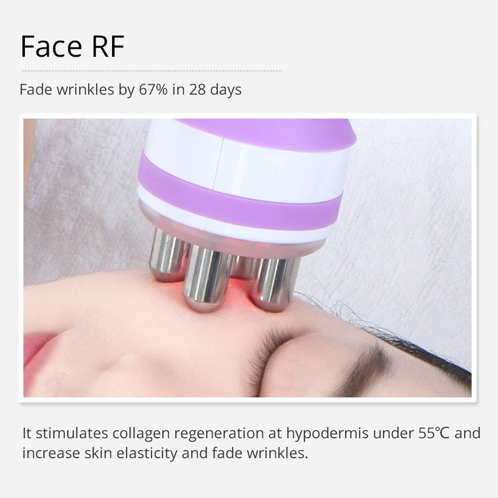 RF visage de 3EN1 Appareil de Radiofréquence 40K Cavitation Ultrasonique à domicile